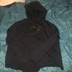 Gym shark cropped black hoodie
